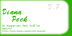 diana peck business card